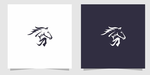 horse logo design vector