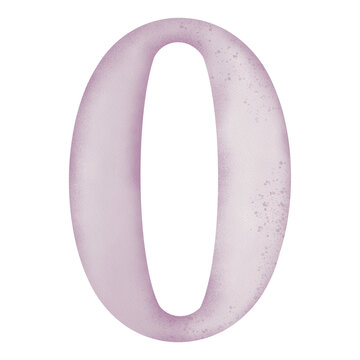 A-Z alphabet purple watercolor