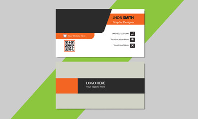  Modern Business Card Template, Creative and Clean design, Modern shape , Vector illustration.