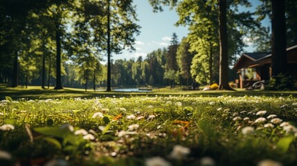 Sticker - autumn in the park