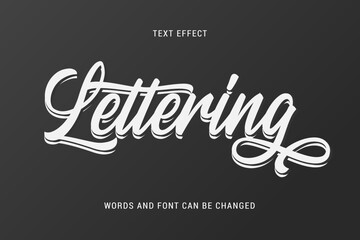 lettering text effect editable eps cc