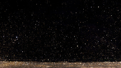 Wall Mural - abstract of christmas and bokeh light with glitter background