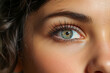 Great closeup of the eye of a beautiful attractive woman