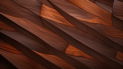 Wall Mural - Luxury wooden background with soft patterns created with Generative AI