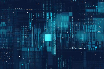 Blue Technology Information Background