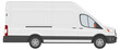 © SolaruS - White cargo van car template in different angles.  illustration.