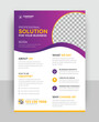 © graphicamplify - Attractive shapes & colors corporate brand business flyer design concept. best quality business leaflet, modern flier