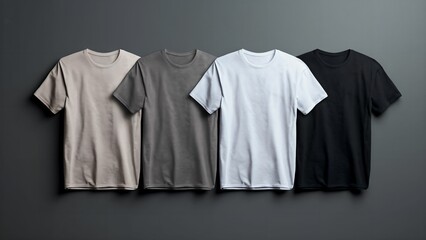 realistic t-shirt mockup, with folds