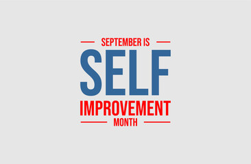 Self Improvement Month holiday concept