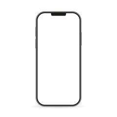 Poster - 3d high quality vector mobile mockups. Ultra realistic smartphone. Device UI UX mockup for presentation template. Cellphone frame with blank screen isolated templates. Vector illustration