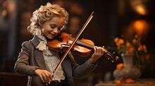 Child Playing Violin