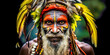 Menschen aus einem Stamm in Papua-Neuguinea. Generiert mit KI