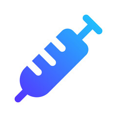 Canvas Print - syringe gradient fill icon