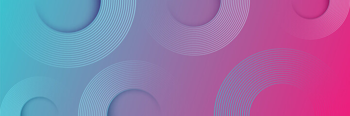 Poster - blue geometric shapes gradient abstract color background illustration with copy space can be use for banner, business card, cover, power point