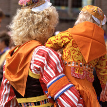 Detail Of A Traditional Costume In Marken, The Netherlands