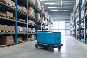 Automatic vehicle warehouse. Generate Ai