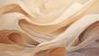Ribbons of creamy beige and mocha in oil paint, overlapping and merging, suggesting the gentle curvature of sandstone marble. Wallpaper texture, backgrounds graphics. 
