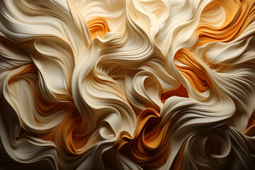 Poster - some pasta is prepared and sitting on a board, Generative AI technology.