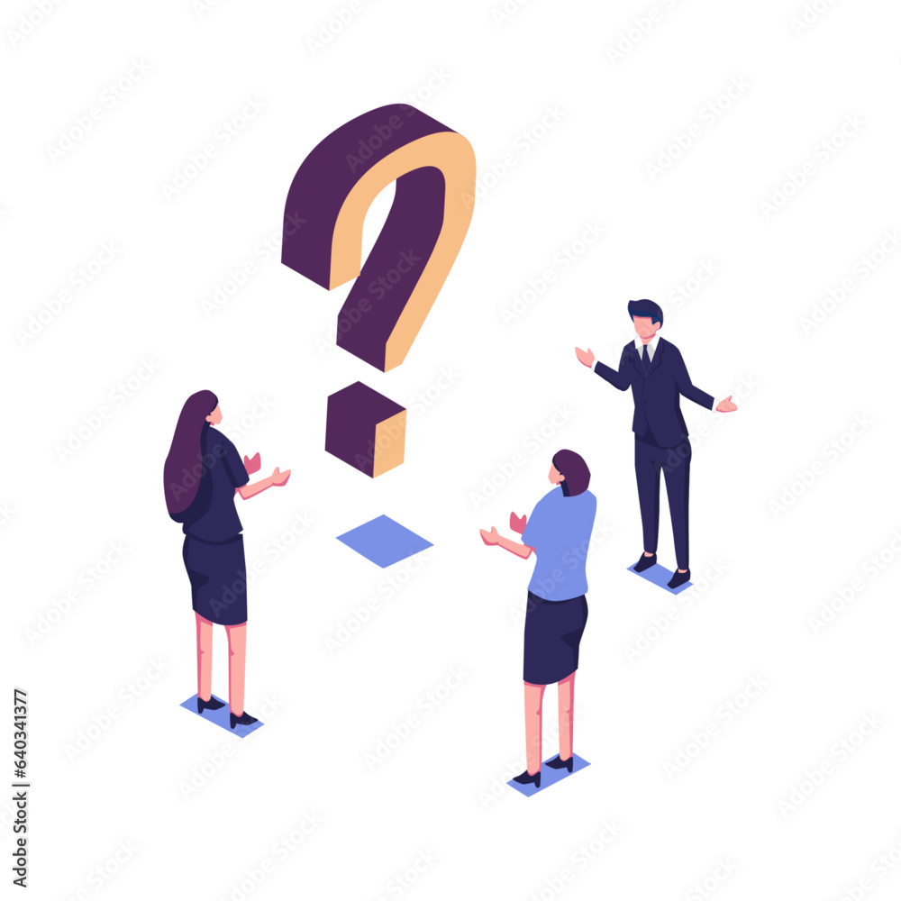 Image That Represents Question Vector illustration, concept illustration of people frequently asked ...