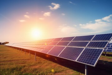 Poster - solar panels. generate ai