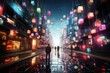 Digital metropolis: avatars, emojis and memes interact in vibrant social network., generative IA