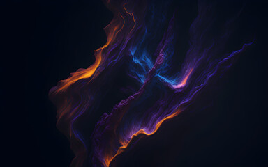 Colorful abstract nebula gas