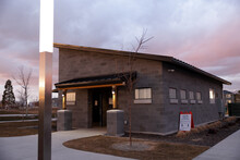 Modern Building At Sunset During Covid