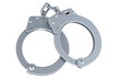 Handcuffs, 3D rendering isolated on transparent background