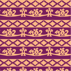 Traditional etnic pattern background vector (batik,songket,tenun).