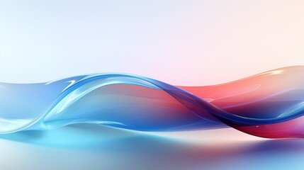 Poster - abstract background with waves