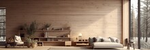 Modern Interior Design Wall Mockup With Copy Space