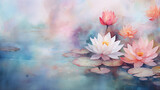 Fototapeta Kwiaty - Beautiful Watercolor Background. 