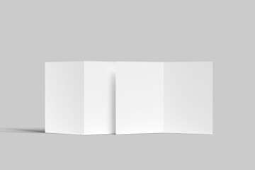 Canvas Print - A4 Bifold brochure mockup blank