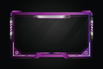 Poster - Gradient overlay stream esport gaming panel design