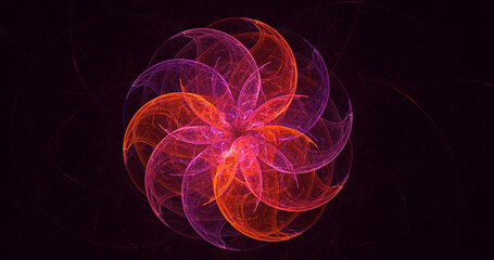 3d rendering abstract circle light background
