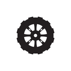 Wall Mural - wheel icon vector