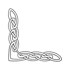 Wall Mural - Celtic Knots icon vector. Celtic signs illustration symbol. Celtic drawings symbol or logo.