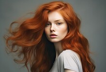 Beautiful Woman With Red Hair