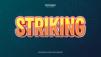 Poster - Striking Cool typography premium editable text effect