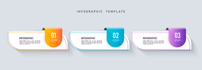 Presentation business infographic template vector.	