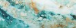 Abstract marble marbled ink watercolor liquid fluid painted painting texture luxury background banner illustration - Turquoise white swirls gold painted splashes
