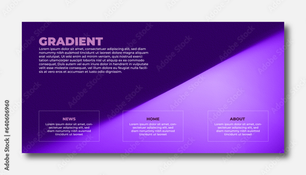 Modern Background Design with Gradient and Grain Texture. Minimalist ...