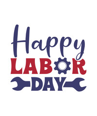 Wall Mural - happy labor day svg