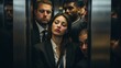© Karen - Business people in an elevator