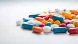 Fototapeta Mapy - pills and capsules.Generative Ai