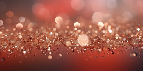 Wall Mural -  Blurred Festive Lights Bokeh Abstract Background