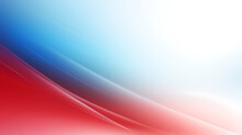 Red And Blue Wave Abstract Background, Texture, Ai Generative