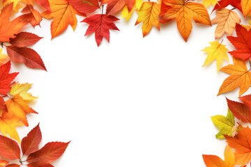 Wall Mural - colorful autumn leaves as background