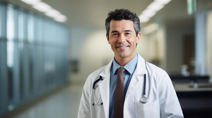 Poster - Portrait of a doctor in his office