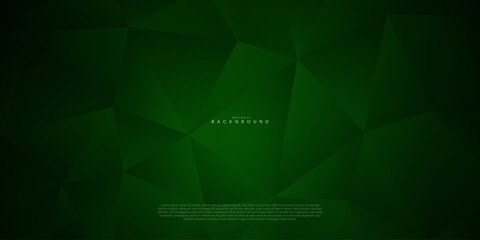 abstract dark green triangles background